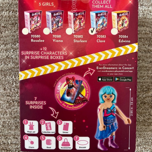 New Playmobile EverDreamerz Series 3, Clare toy - Picture 2 of 5